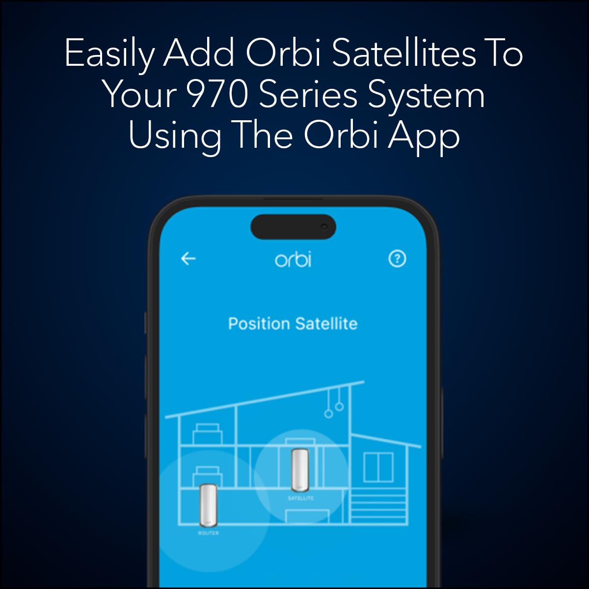 NETGEAR Orbi 970 Series (RBE970) Quad-band WiFi 7 Mesh Add-on Satellite - Works With Existing 970 Series Mesh System or Router, Security Features, Covers up to 2,700 sq. ft., BE27000 802.11be