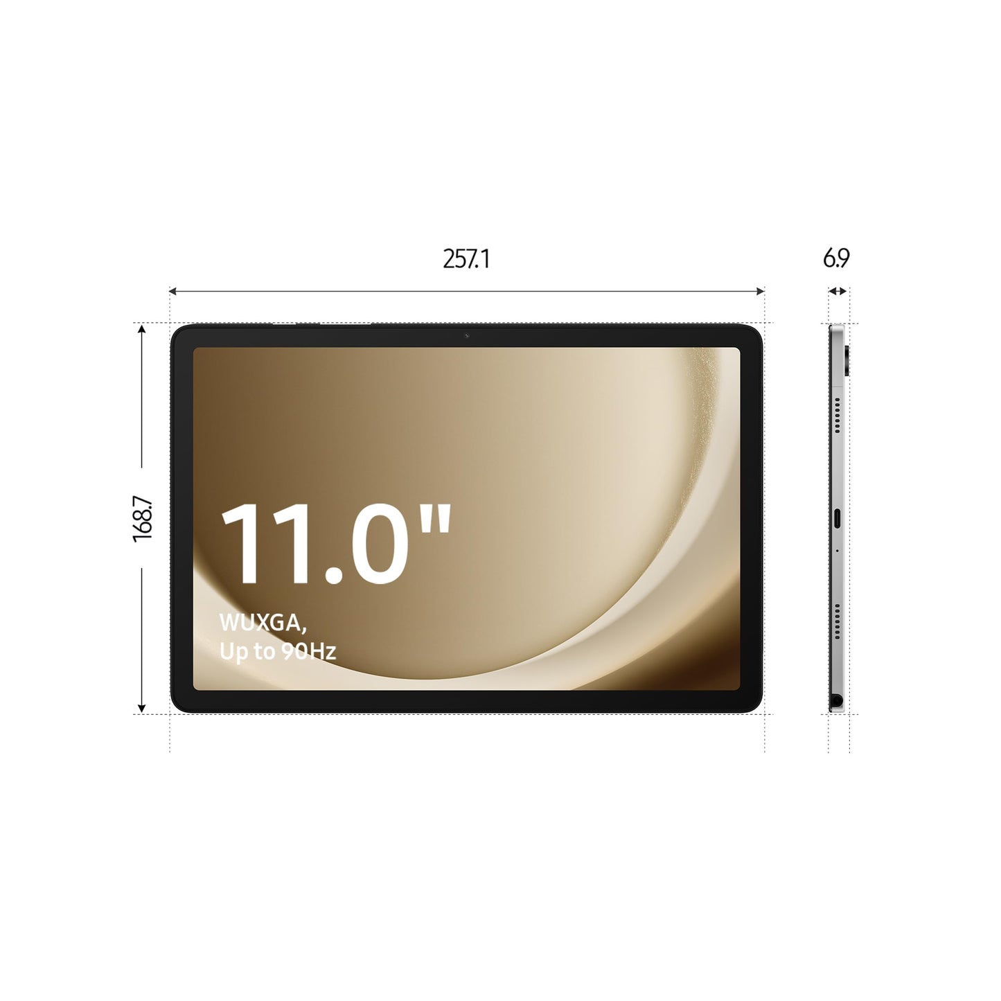 Samsung Galaxy Tab A9+ Android Tablet, 64GB Storage, Large Display, 3D Sound, Graphite, 3 Year Manufacturer Extended Warranty (UK Version)
