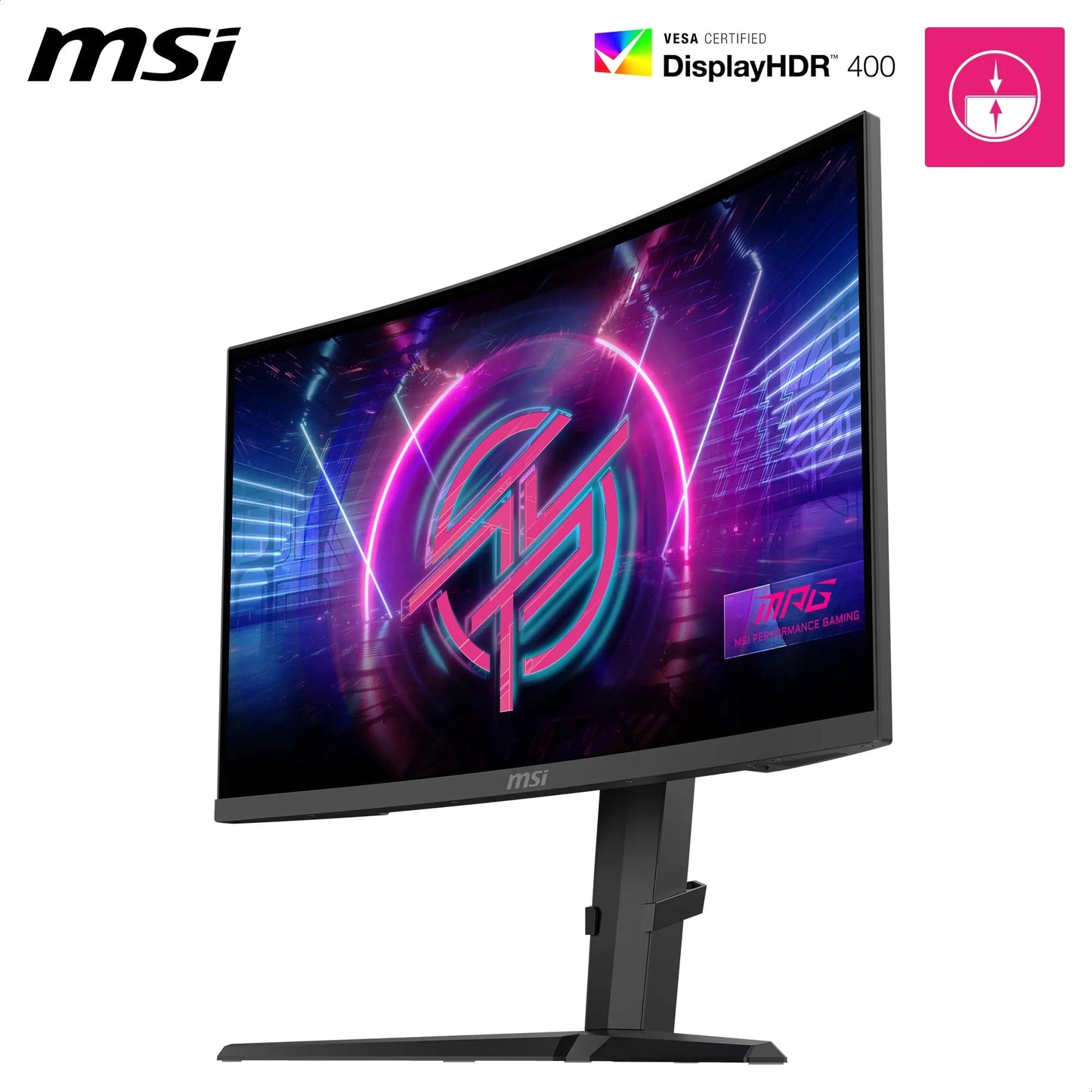 MSI MPG 275CQRXF 27 Inch WQHD Curved Gaming Monitor - 1500R 2560 x 1440 Rapid VA Panel, 240 Hz - 05ms (GtG, Min), Adaptive Sync - DP 14a, HDMI 20b CEC