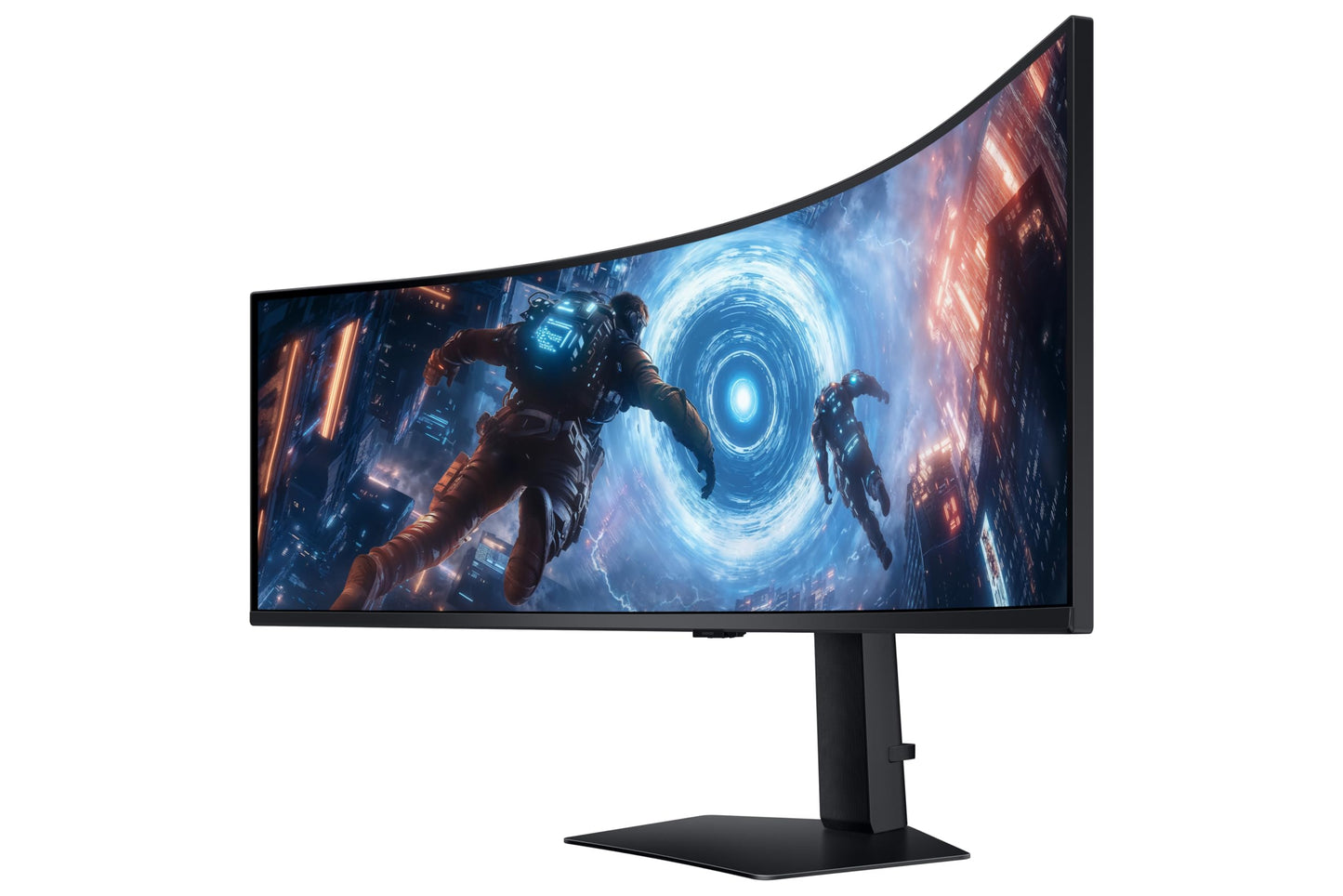 Samsung 49 Inch Odyssey G9 G91F DQHD Gaming Monitor - 144Hz, Curved 1000R, HDR 600, 1ms(GtG) AMD FreeSync Premium Pro, VA, 2 HDMI 1 DP, HAS, LS49FG910EUXXU