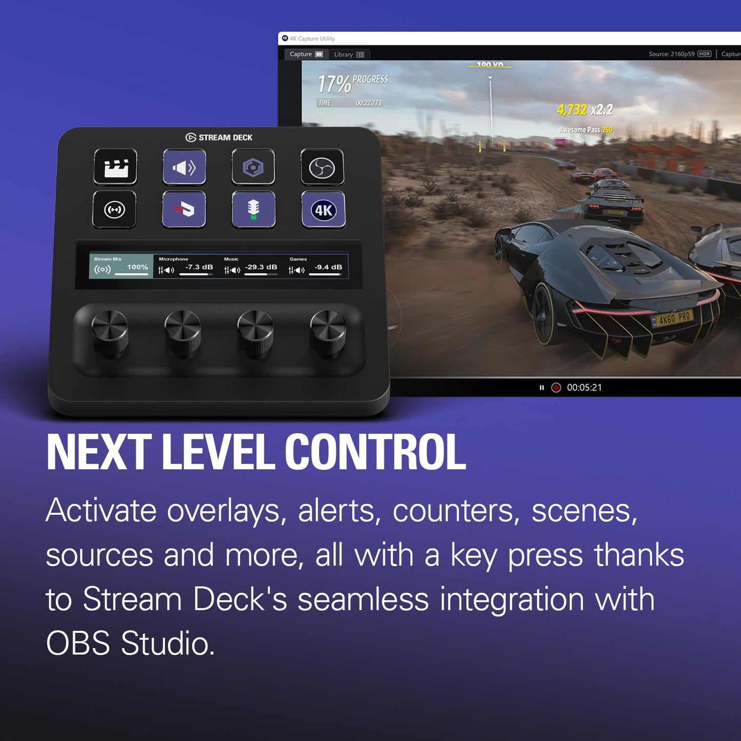 Elgato 4K Pro, Internal Capture Card: 8K60 Passthrough/4K60 HDR10 with Ultra-Low Latency on PS5|Pro, Xbox Series X|S, Nintendo Switch 2, for Streaming & Recording, Works with PC and Dual PC Setups