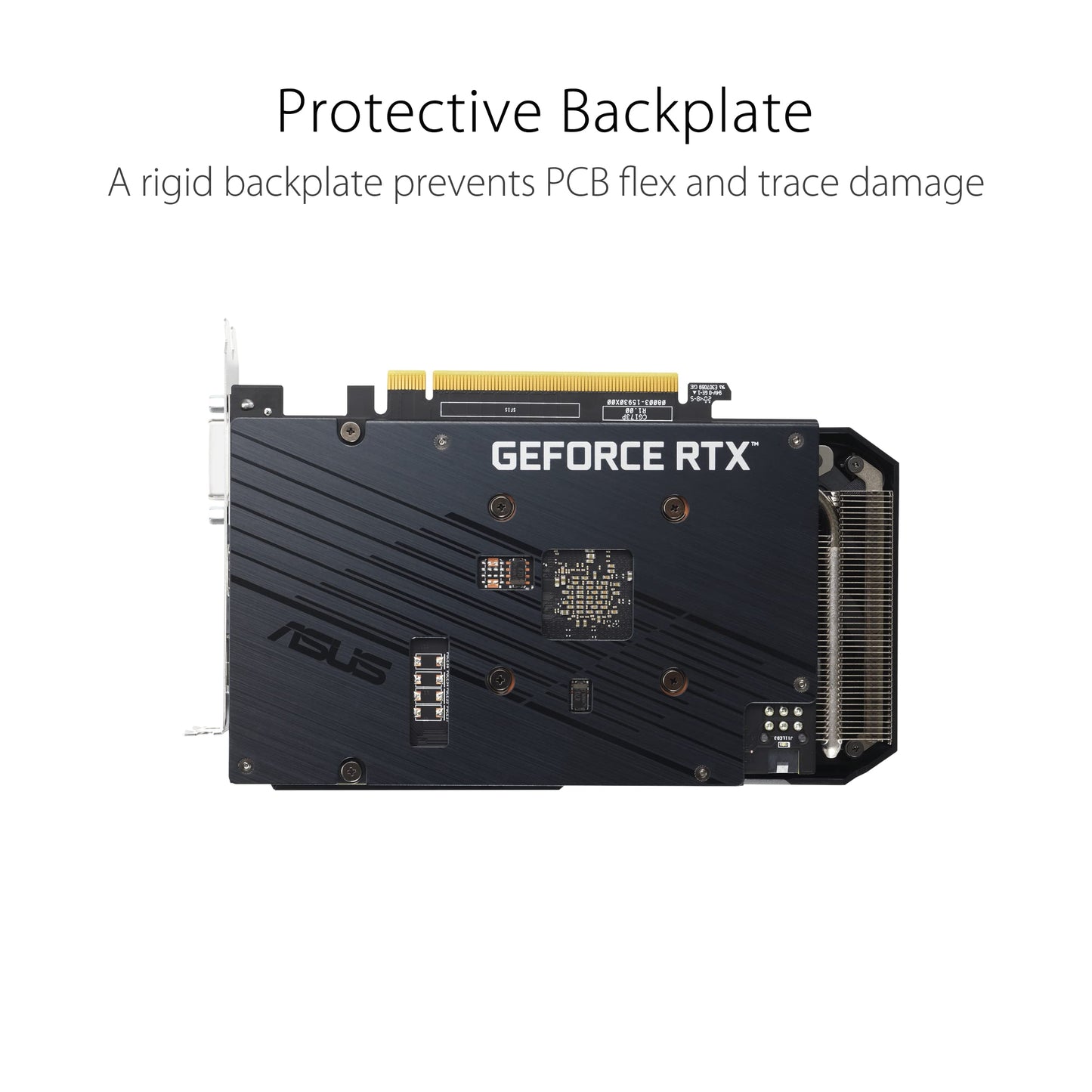 ASUS Dual NVIDIA GeForce RTX 3050 OC Edition Gaming Graphics Card (PCIe 4.0, 8GB GDDR6 memory, HDMI 2.1, DisplayPort 1.4a, 2-slot design, Axial-tech fan design, 0dB technology, and more)