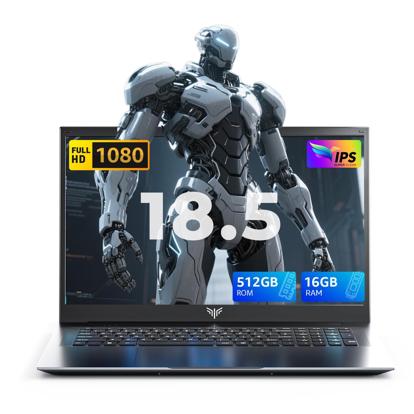 ACEMAGIC 18.5" FHD Laptop with N150 Processor up to 3.6GHz, 16GB RAM Laptop with 512GB SSD, HD Display Laptops, Support WiFi 5, BT5.0, 3*USB3.2, Dual Speakers, 8000mAh Long-Lasting Battery