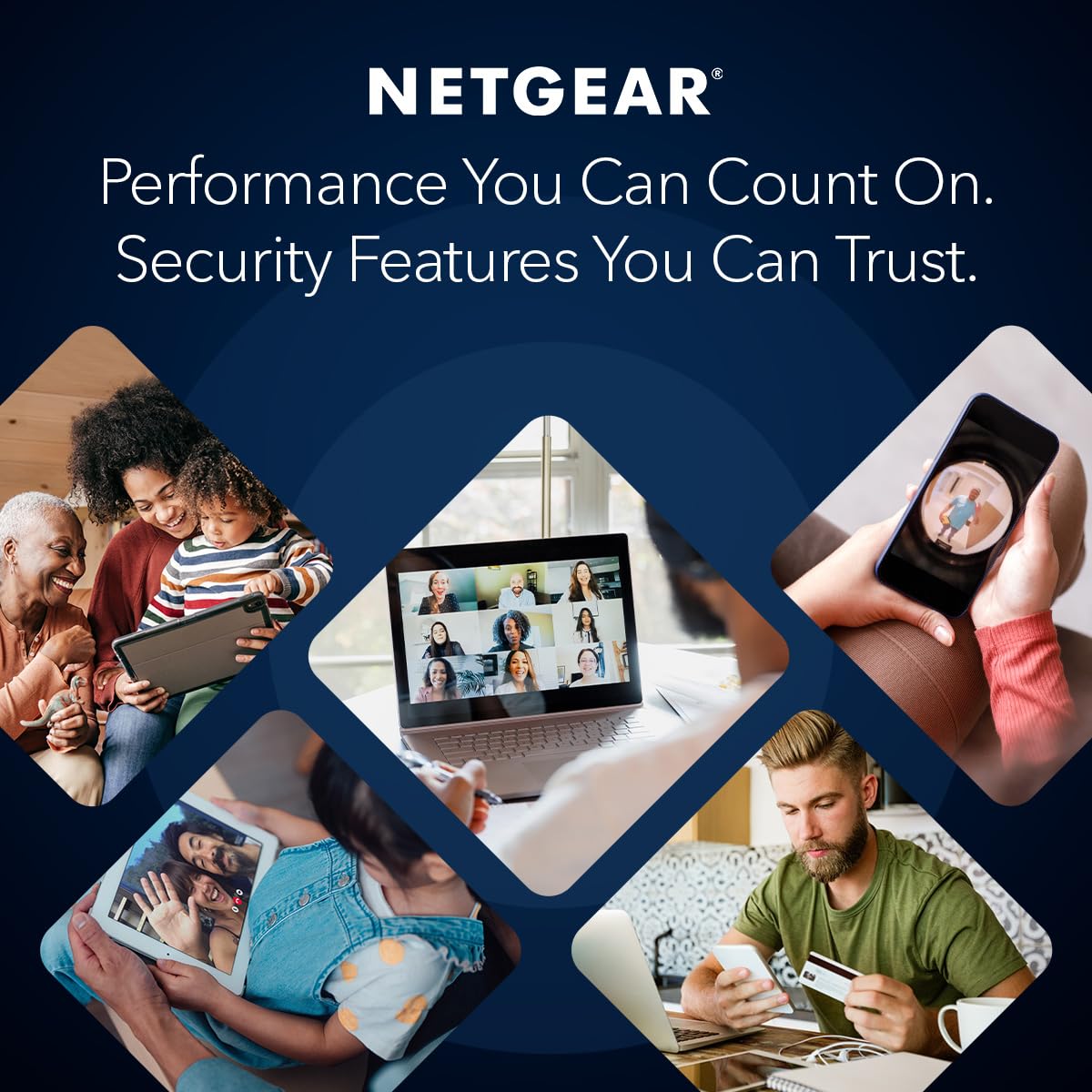NETGEAR Orbi 970 Series (RBE970) Quad-band WiFi 7 Mesh Add-on Satellite - Works With Existing 970 Series Mesh System or Router, Security Features, Covers up to 2,700 sq. ft., BE27000 802.11be