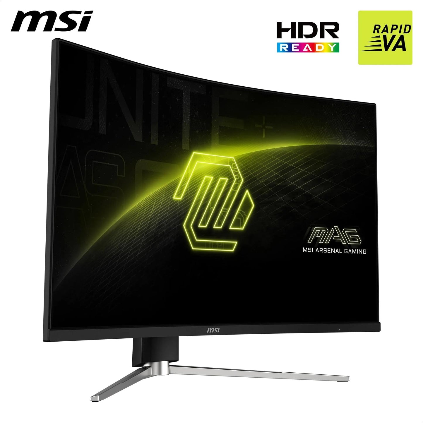 MSI MAG 325CQRXF E2 32 Inch WQHD Curved Gaming Monitor - 1000R 2560 x 1440 Rapid VA Panel, 240 Hz - 05ms (GtG, Min), Adaptive Sync - DP 14a, HDMI 20b CEC, USB Type-C (DP alt w- 15W PD)