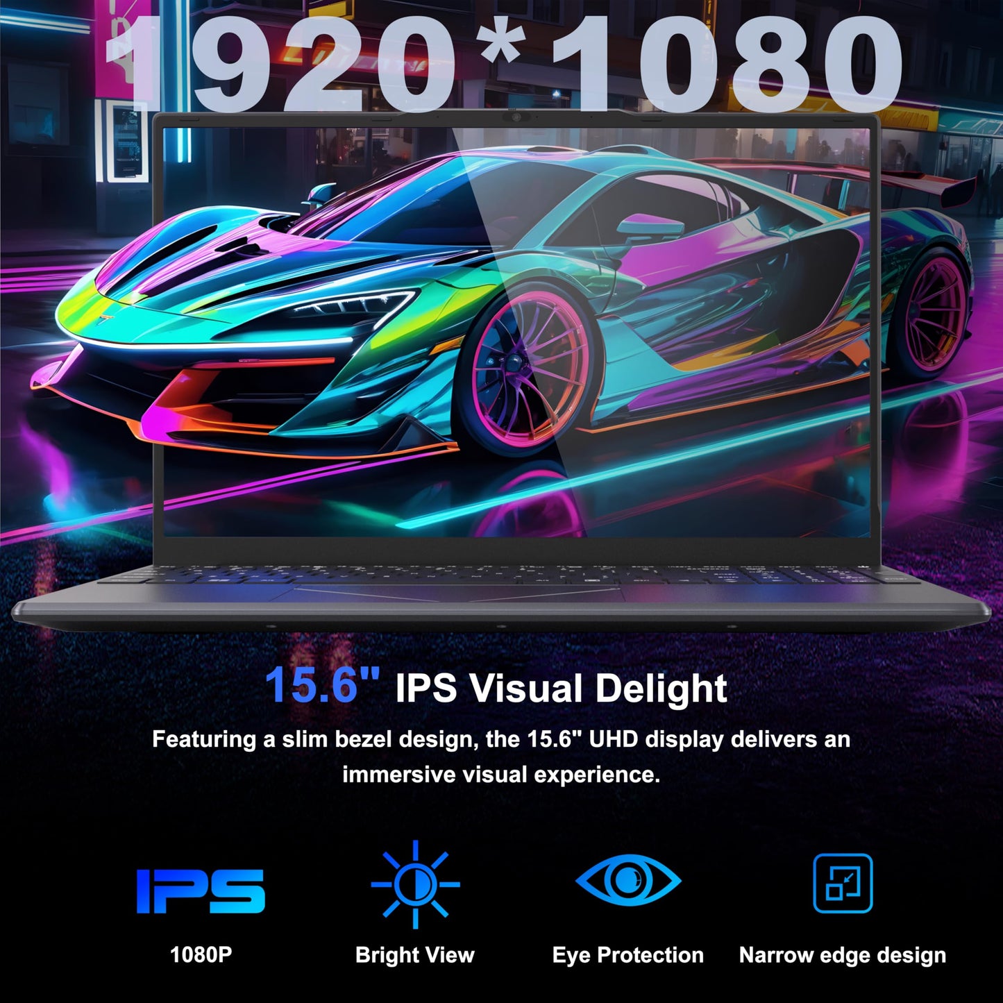 DREAMFYRE 15.6" Laptop PC 16GB DDR4 512GB SSD, AMD Ryzen 5 3500U Processor. Game/Office Laptop with Touch ID Support 2.4/5G WiFi Bluetooth USB 3.0 * 2, Audio Jack*1, HDMI*1,SD Slot*1.