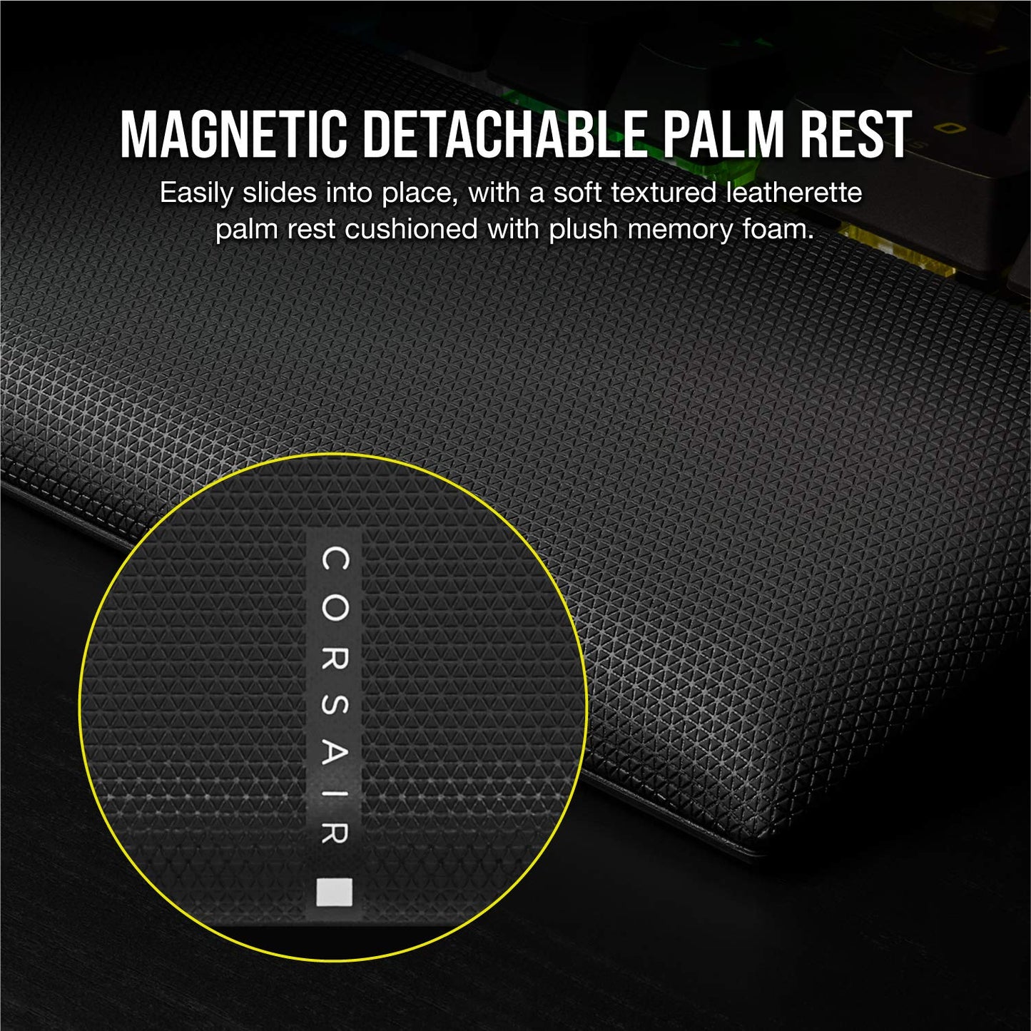 Corsair K100 RGB Optical-Mechanical Gaming Keyboard (CORSAIR OPX Keyswitches: Hyper-fast & Linear, Leatherette Palm Rest, PBT Double-Shot Keycaps, Elgato Stream Deck Integration) QWERTY, Black