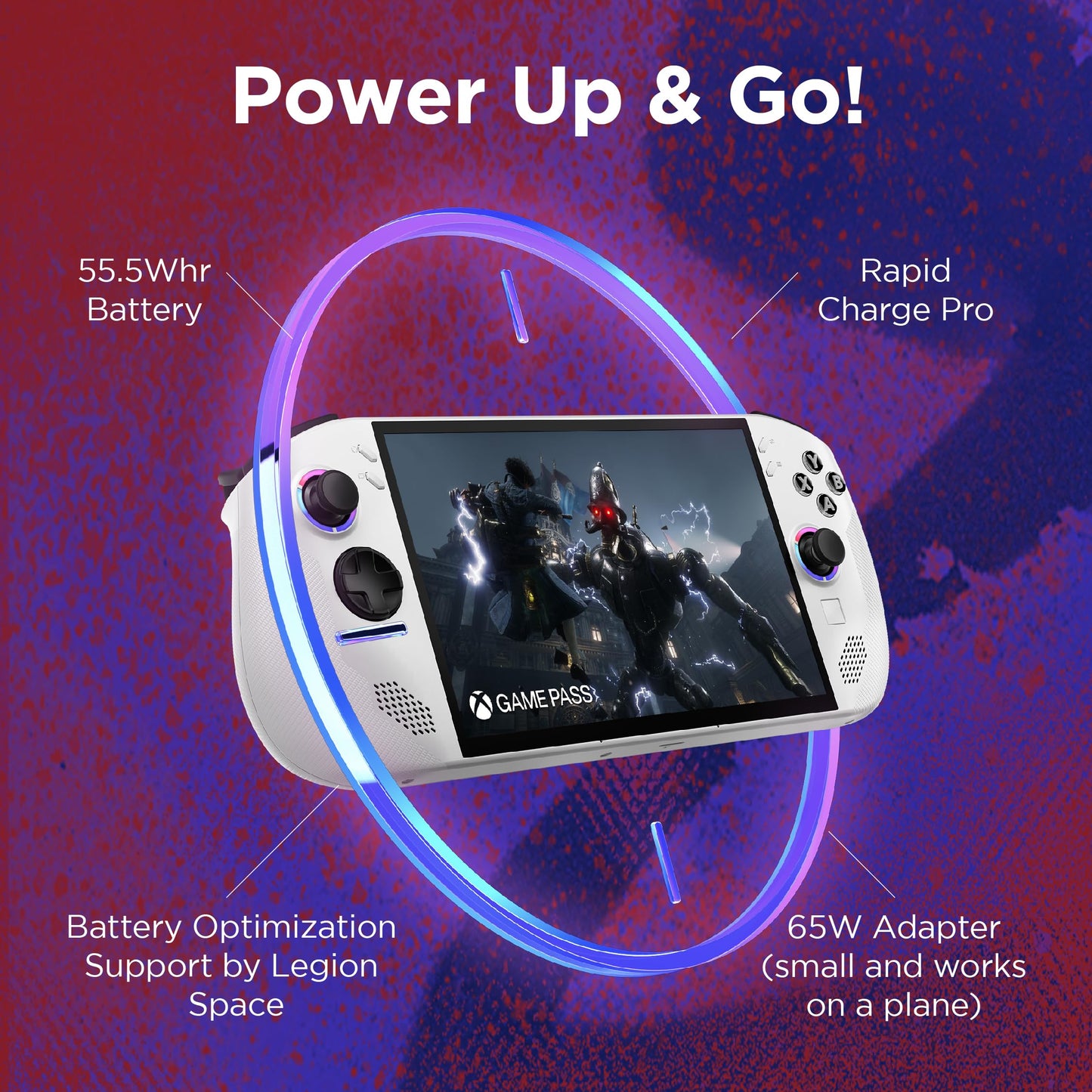 Lenovo Legion Go S Gaming Console | 8 Inches WUXGA Touch Display | 120Hz | AMD Ryzen Z2 Go | 16GB RAM | 512GB SSD | Windows 11 | Glacier White