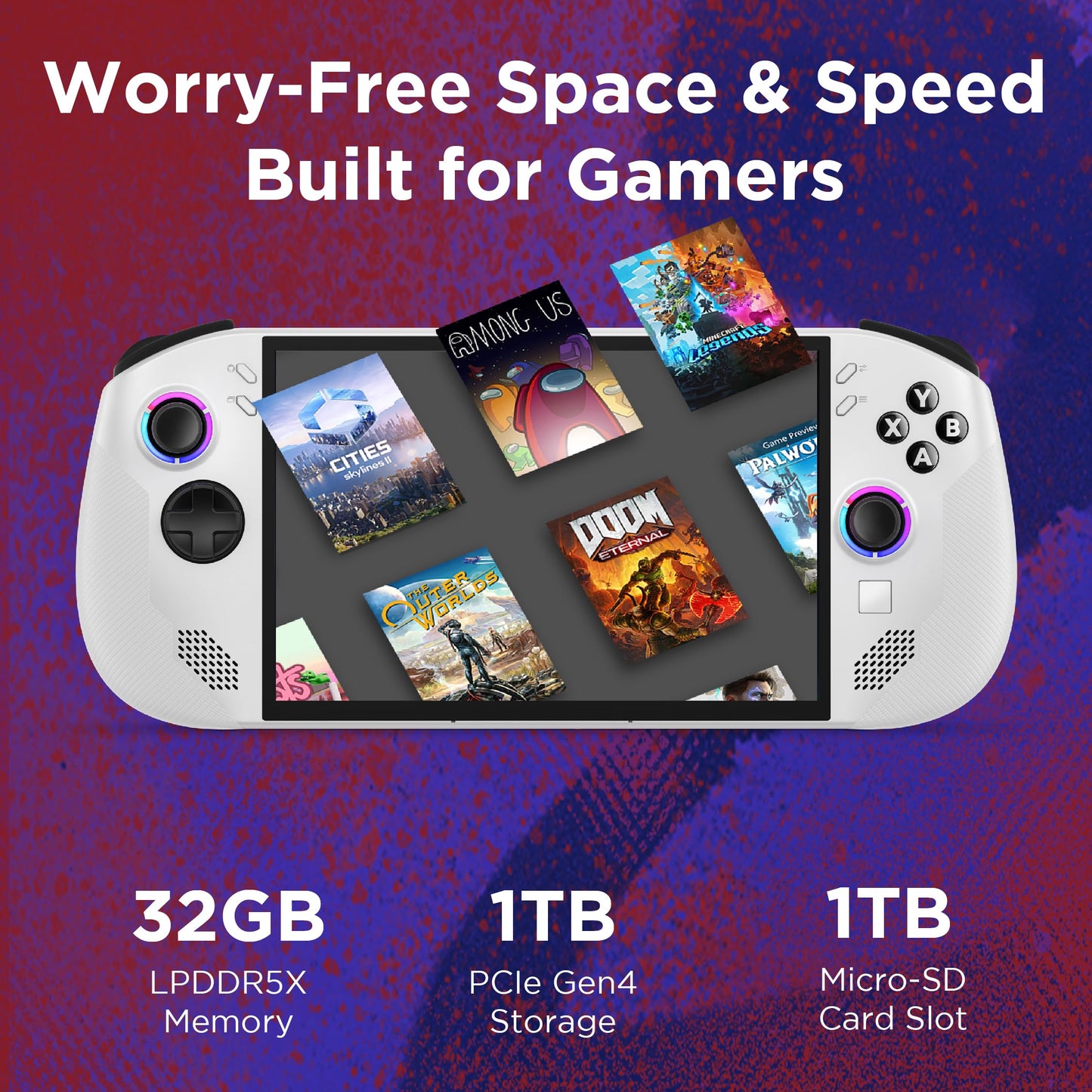 Lenovo Legion Go S Gaming Console | 8 Inches WUXGA Touch Display | 120Hz | AMD Ryzen Z2 Go | 16GB RAM | 512GB SSD | Windows 11 | Glacier White