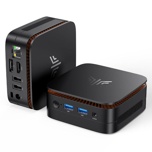 NiPoGi Essenx E1 Mini PC Twin Lake-N N150(Upgraded N100,up to 3.6GHz), Mini PC Windows 11 Pro 16GB RAM 1TB M.2SSD, Mini Computer 4KUHD Dual Display/WiFi/BT, Mini Desktop PC for Business,School,Office