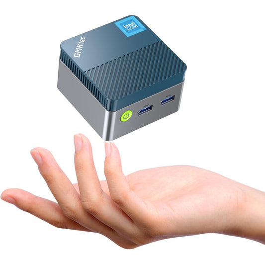 GMKtec Mini PC N97 G5 Micro Desktop Computer, 12th Gen Intel Alder Lake N97 (up to 3.60GHz) 12GB DDR5 256GB SSD, USB3.2 * 3/HDMI*2 for Business, School, Office, Micro CP