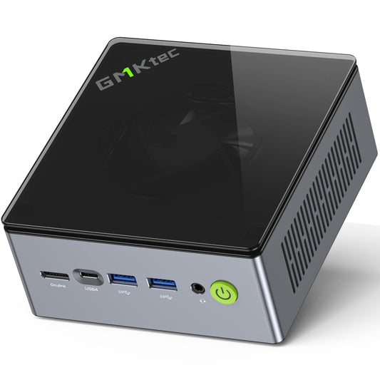 GMKtec M7 AMD Ryzen 7 Gaming Mini PC 6850H(8C/16T 4.70Ghz) Windows 11 Pro Dual LAN 2.5Gbps Micro PC,16GB DDR5 4800MHz Dual Channel (8GB*2) 512GB PCIe NVME SSD/USB4.0/HDMI/DP/USB-C/WiFi 6/BT 5.2