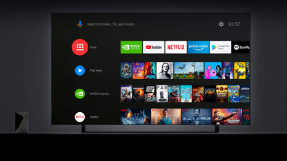 NVIDIA SHIELD Android TV Pro Streaming Media Player; 4K HDR Movies, Live Sports, Dolby Vision-Atmos, AI-Enhanced Upscaling, GeForce NOW Cloud Gaming, Google Assistant Built-In, Works with Alexa