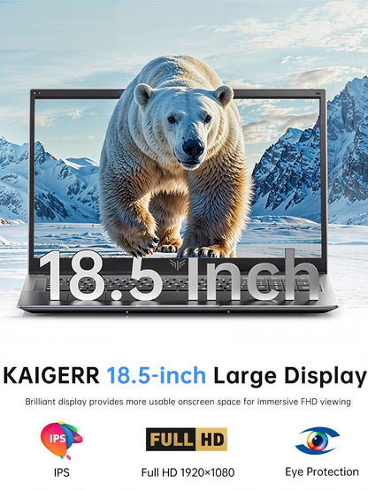 ACEMAGIC 18.5" FHD Laptop with N150 Processor up to 3.6GHz, 16GB RAM Laptop with 512GB SSD, HD Display Laptops, Support WiFi 5, BT5.0, 3*USB3.2, Dual Speakers, 8000mAh Long-Lasting Battery
