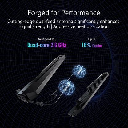 ASUS ROG Rapture GT-BE98 Quad-band WiFi 7 AiMesh Extendable Gaming Router, 25Gbps, 320MHz, 4K-QAM, Dual 10G Ports, Quad 2.5G Ports, Subscription-free Network Security, VPNs, 4G LTE/5G Mobile Tethering